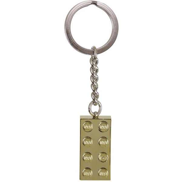 Gold 2 x 4 Stud Key Chain